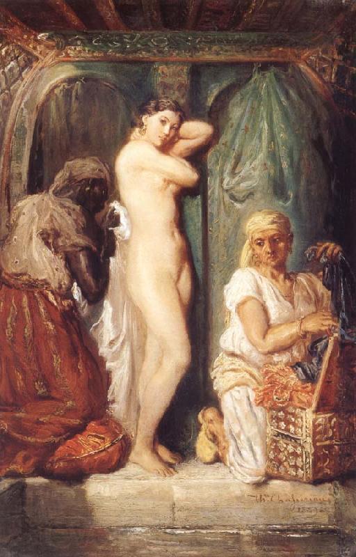 Theodore Chasseriau Young woman coming out of the bath